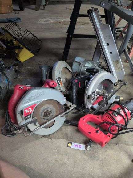 Hitachi strip nailer, 3 Skilsaw and Shop Source reciprocating saw image