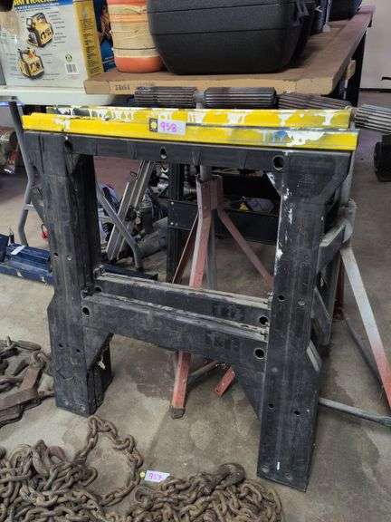 2 plastic saw horses image