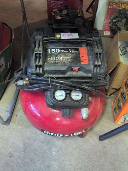 Porter Cable 6 gal air compressor image