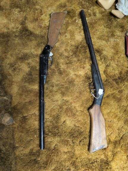 2 Wyandotte 1930's double barrel cork guns image