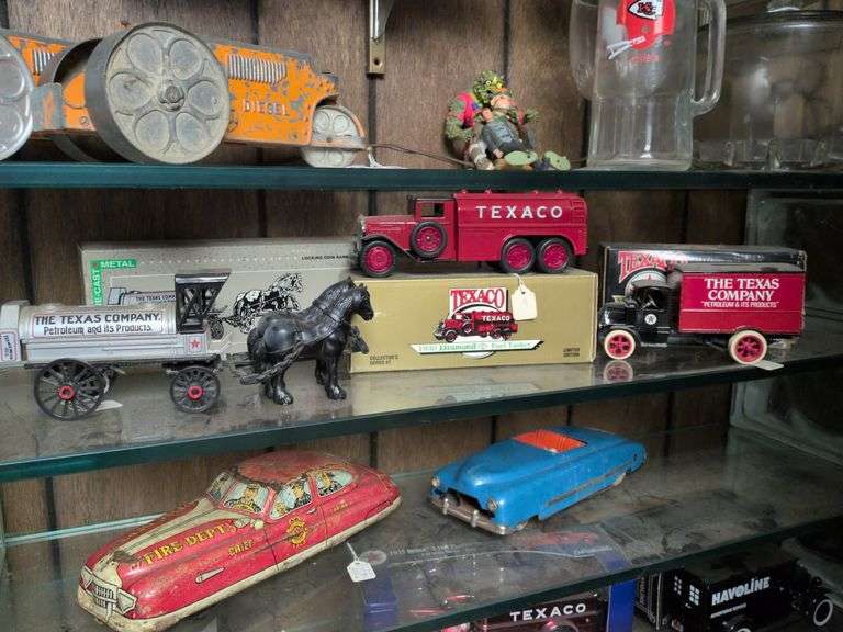 3 Ertl die cast trucks with box image