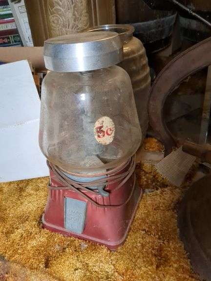 Vintage electric gumball machine image