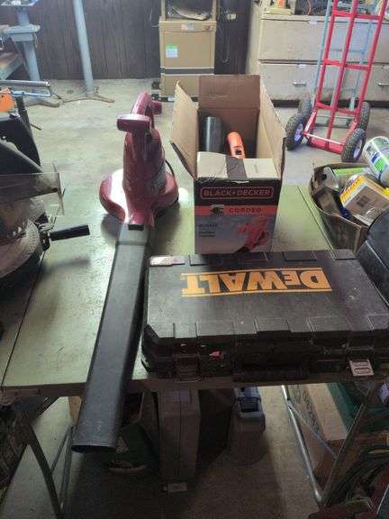 Toro Ultra Blower Vac, Black & Decker blower corded and DeWalt hammer drill image