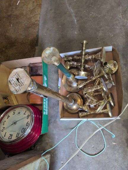 Brass candlestick holders image