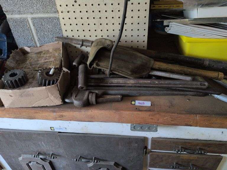 Large wrenches and gears image