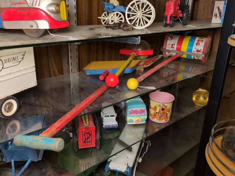 Ohio Art snow shovel, Fisher Price Push Toy and Fisher Price Musical Chime #722 image