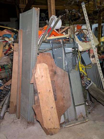 Steel Grill and Plywood image