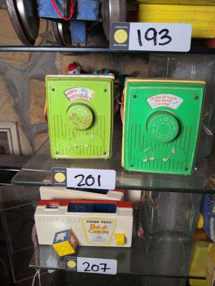 Happy Birthday pocket radio #768 and Fisher Price pocket radio #766 image