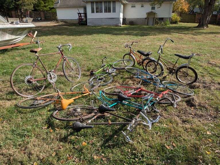 Five Complete Bicycles and Four Partial Bicycles image