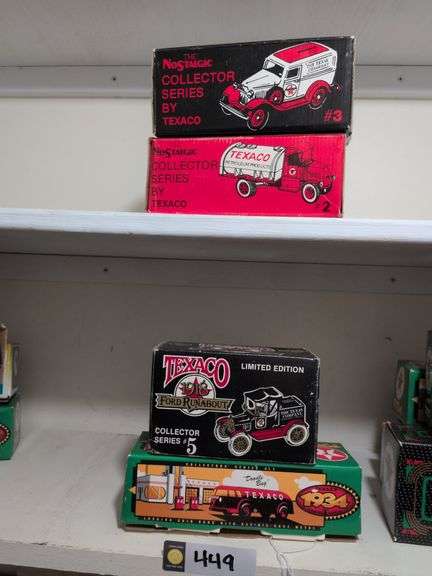 4 Ertl die cast Texaco collectible banks image
