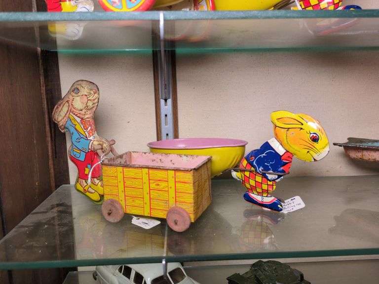 2 J Chein Rabbits with carts image