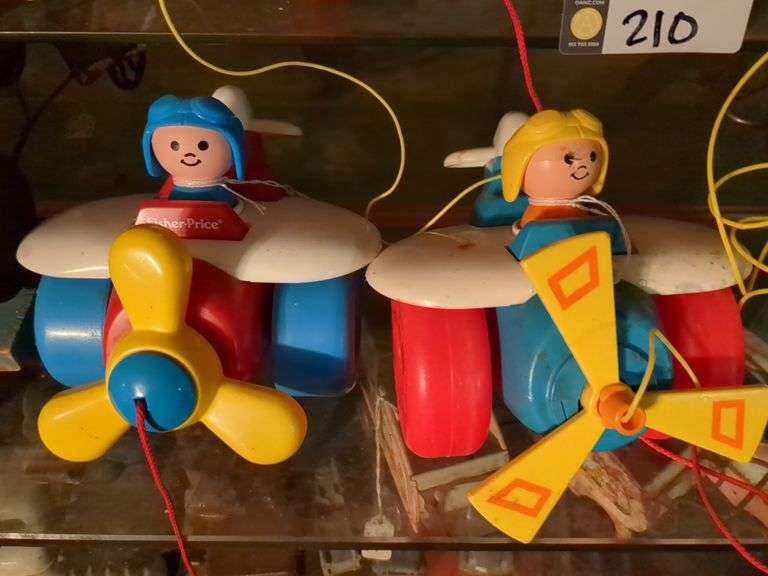 2 Fisher Price pull airplanes image