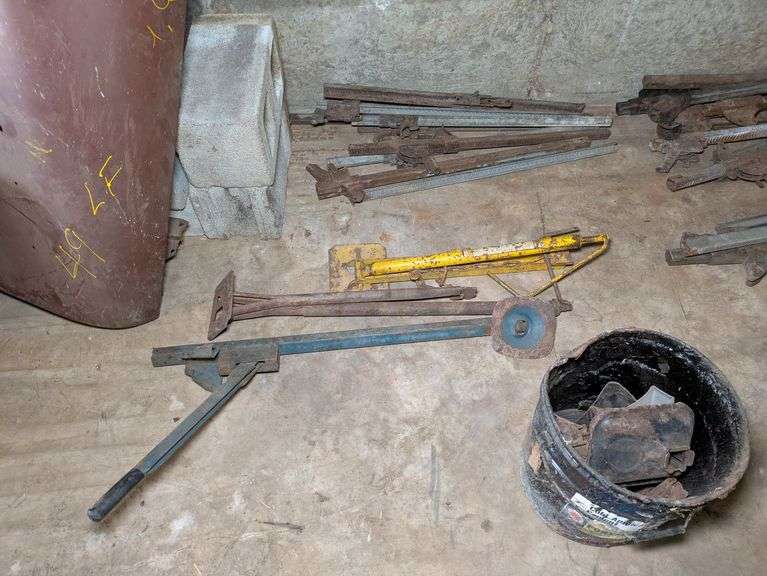 Three Bumper Jacks, Four Scissor Jacks, and Misc Car Parts image
