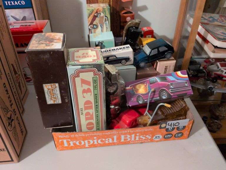 Avon aftershave: Cord 37, Gone Fishing, Winnebago, Fantastic and misc image