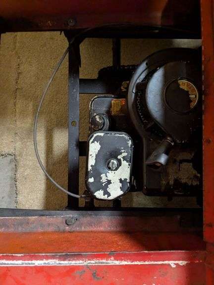 Vintage red go-kart