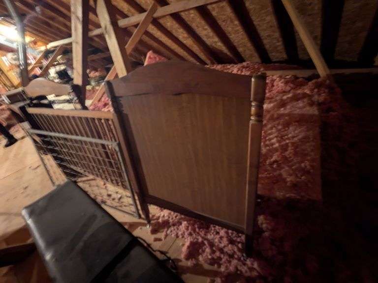 Wooden baby bed