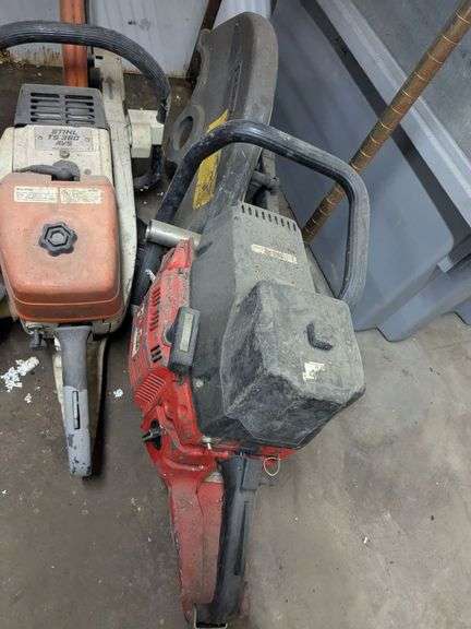 Concrete saws: 2 Stihl and 1 Stanley