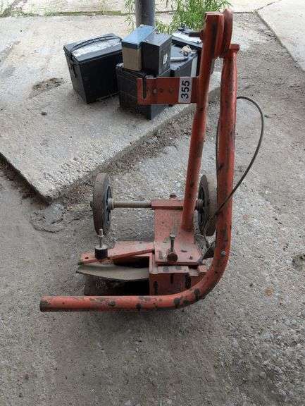 cut off saw walk behind cradle image