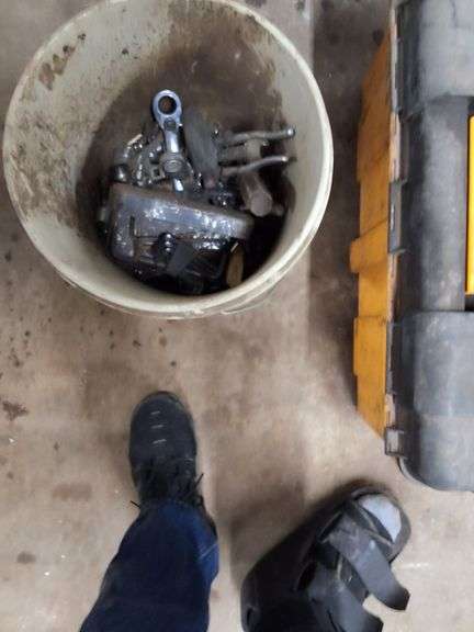 Craftsman tool box, tools and bucket