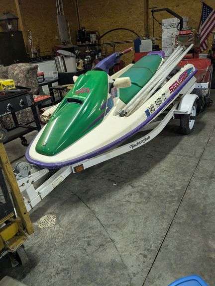 Seadoo and yacht club trailer