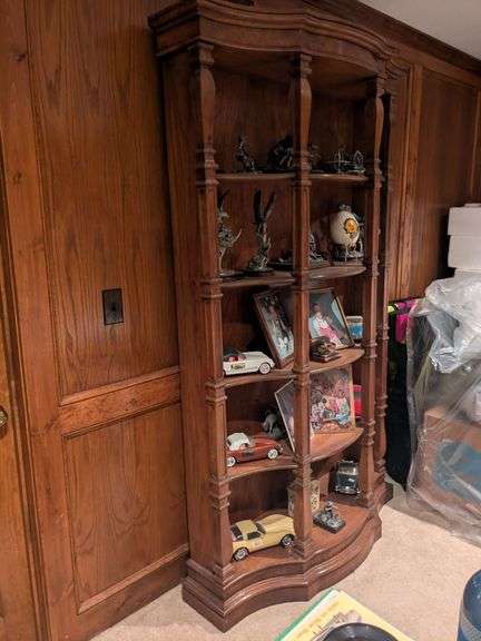 Curio cabinet (80" x 45" x 12") - items on shelves not included