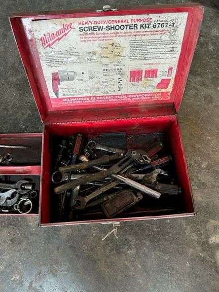 Milwaukee tool box and contents