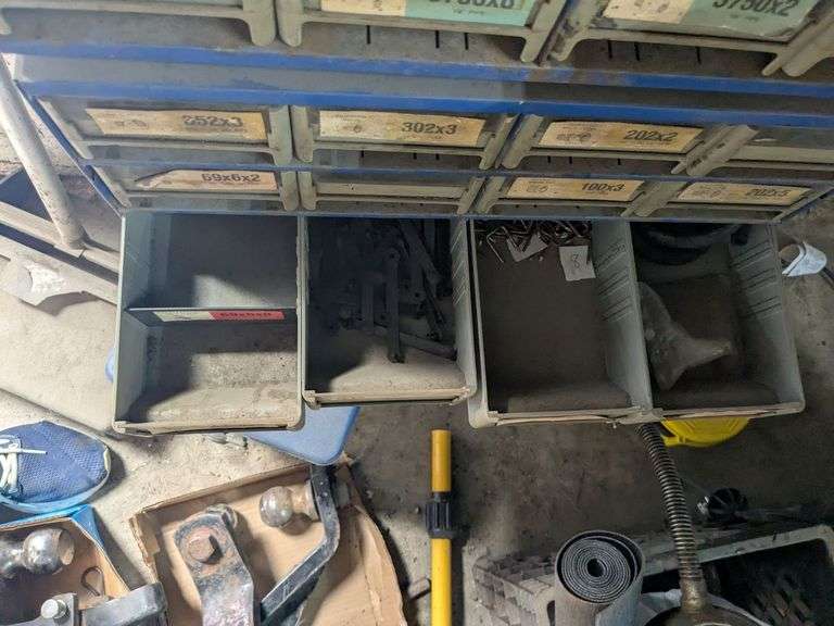 4 small parts organizers and contents