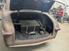 Modified 1951 Ford Tudor and parts: Hydraulic booster, radiator, 2 mufflers, engine air intake and 3"exhaust pipes