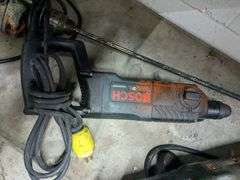 DeWalt dw140 drill, Bosch hammer drill, and Milwaukee sawsall