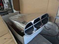 Modified 1951 Ford Tudor and parts: Hydraulic booster, radiator, 2 mufflers, engine air intake and 3"exhaust pipes