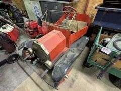 Vintage red go-kart