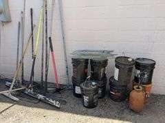 Industrial paving hand tools, crack filler and misc.
