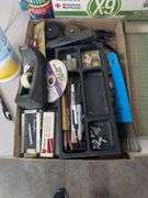 3 Flats, Box of Office Papar, Paper cutter and misc.