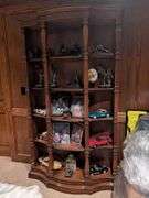 Curio cabinet (80" x 45" x 12") - items on shelves not included