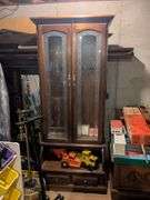 Gun cabinet (75" x 34" x 20") with key