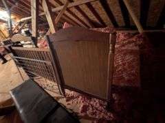 Wooden baby bed