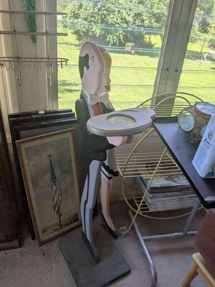 Wooden maid and butler cocktail stand image