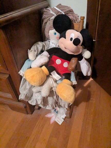 22" rocking chair and stuffies image