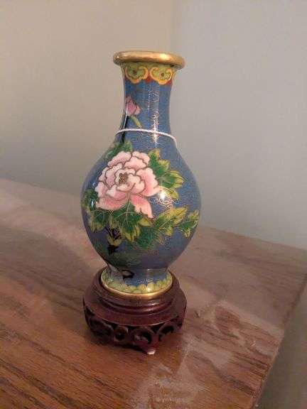 Cloisonne 1965 5" vase image