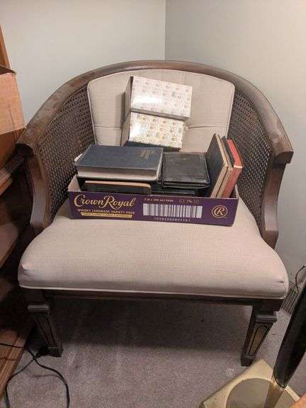 Wooden wicker chair image