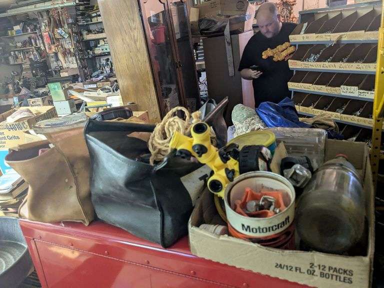 2 bags with wrenches, screwdrivers, misc tools, misc image