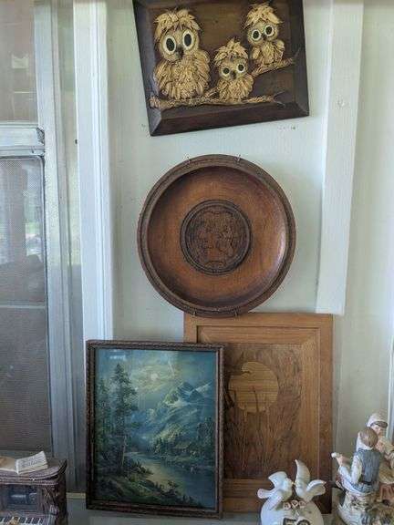 4 wall decorations wall art, owls, and misc. image