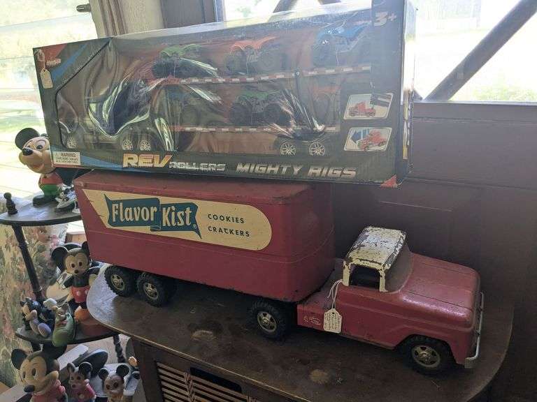 Tonka Flavor Kist tractor trailer, Hunson mighty rig (New in box) image