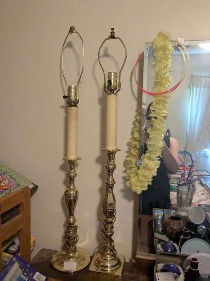 2 Baldwin Brass 3 way lamps image