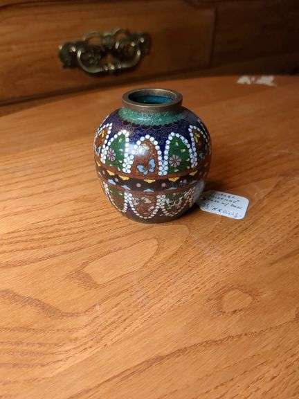 Cloisonne 2" vase image