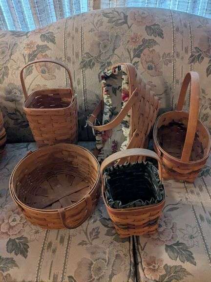 5 Longaberger baskets