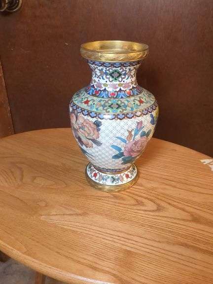 Cloisonne 9" vase image