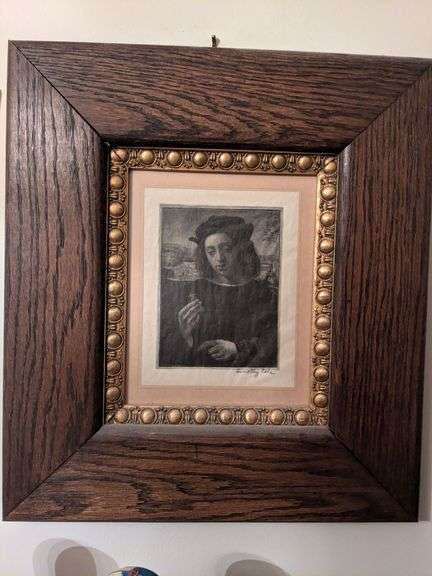 Timothy Cole impression on Japanese paper 1892 by J.c. Bauer image