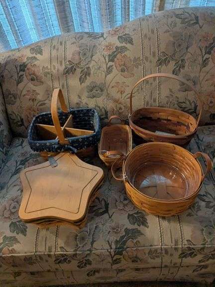 5 Longaberger baskets