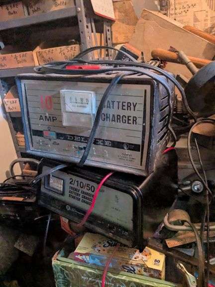 Schumacher Battery charger and K Mart 10 amp battery charger image
